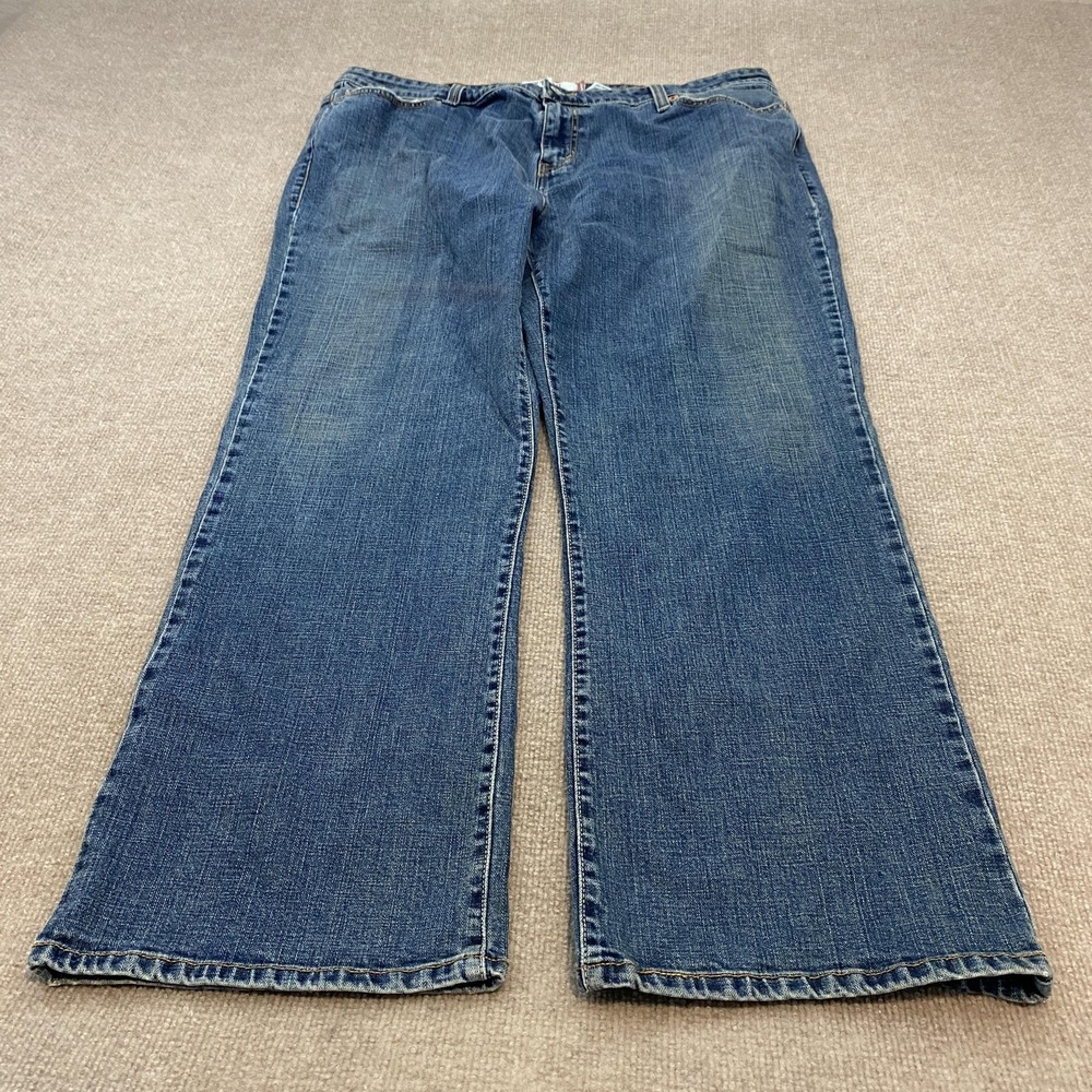 VTG Levis 516 Bootcut Jeans Womens 24M Blue High Rise Relaxed Stretch Denim‎ 90s